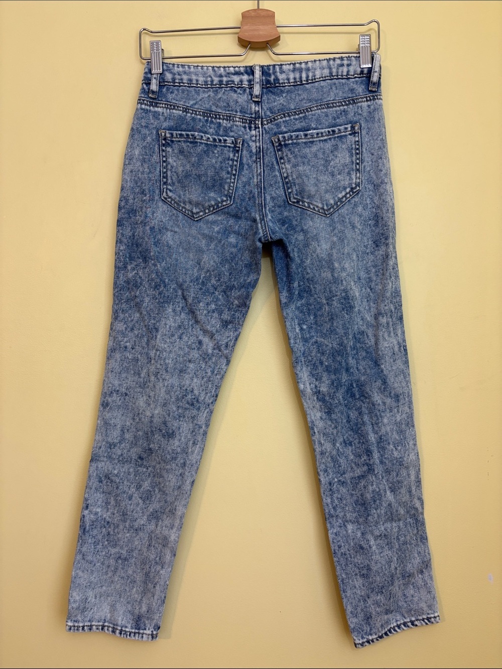 Refuge | Acid Wash Distressed High Rise Mom Jeans 90s Grunge Streetwear Y2K 0 - Picture 12 of 13